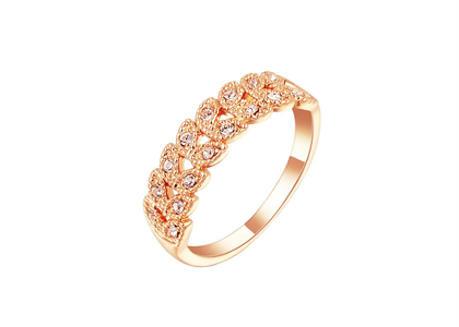 Rose Gold Plated | Fashion Rings with White CZ